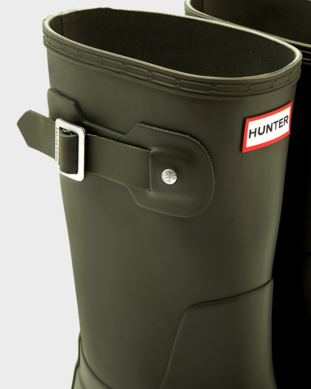 Galochas Curtas Hunter Homem Verde Escuro Oliva - Original - 92BAMKLZQ